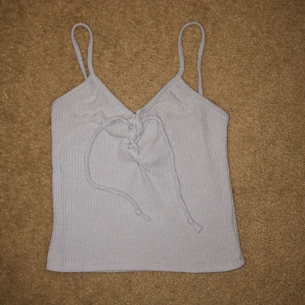 Light blue top